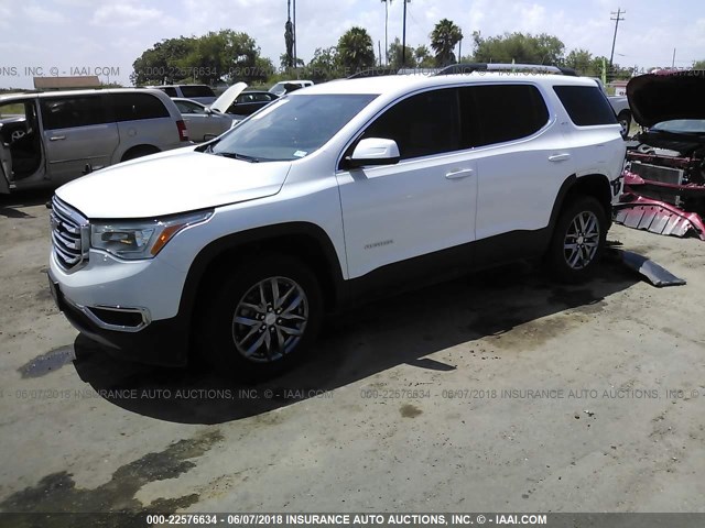 1GKKNMLS7HZ271423 - 2017 GMC ACADIA SLT-1 WHITE photo 2