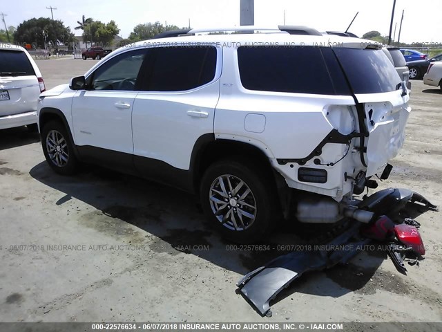 1GKKNMLS7HZ271423 - 2017 GMC ACADIA SLT-1 Biały zdjęcie 3