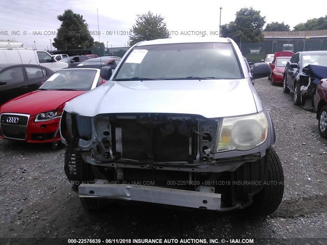 5TEJU62N98Z529561 - 2008 TOYOTA TACOMA DOUBLE CAB PRERUNNER SILVER photo 6
