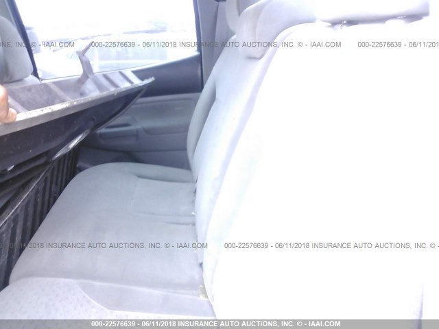 5TEJU62N98Z529561 - 2008 TOYOTA TACOMA DOUBLE CAB PRERUNNER SILVER photo 8