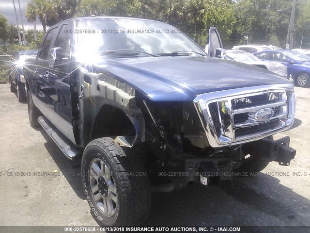 1FTPW14V88FA77278 - 2008 FORD F150 SUPERCREW BLUE photo 6