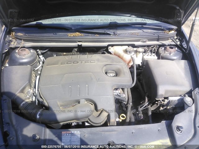 1G1ZA5E09AF285444 - 2010 CHEVROLET MALIBU LS GRAY photo 10