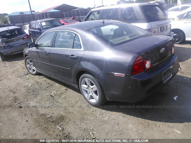 1G1ZA5E09AF285444 - 2010 CHEVROLET MALIBU LS GRAY photo 3