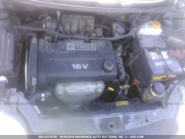 KL1TD66607B757910 - 2007 CHEVROLET AVEO LS BLUE photo 10