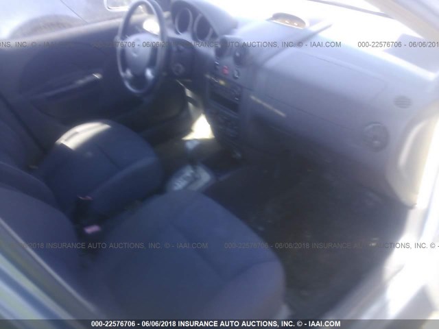 KL1TD66607B757910 - 2007 CHEVROLET AVEO LS BLUE photo 5