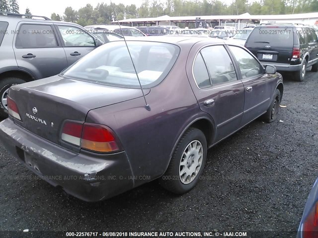 JN1CA21D7VT815523 - 1997 NISSAN MAXIMA GLE/GXE/SE MAROON photo 4