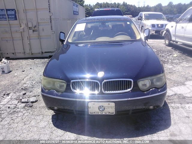 WBAGN63443DS45105 - 2003 BMW 745 LI BLUE photo 6