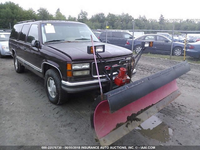 1GKFK16K7SJ716575 - 1995 GMC SUBURBAN K1500 MAROON photo 6