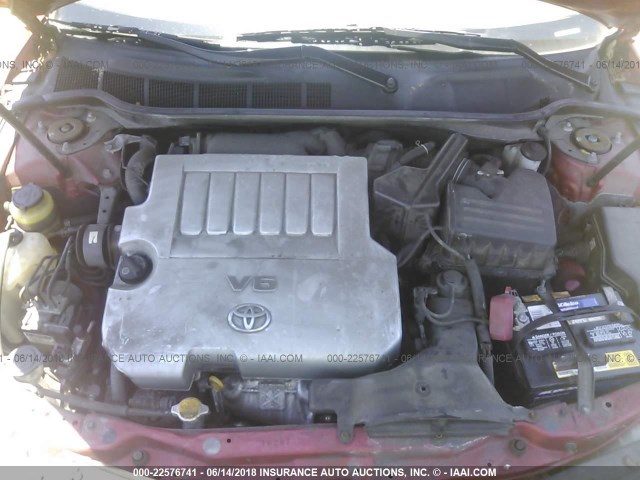 4T1BK46K79U089618 - 2009 TOYOTA CAMRY SE/LE/XLE 红色 照片 10