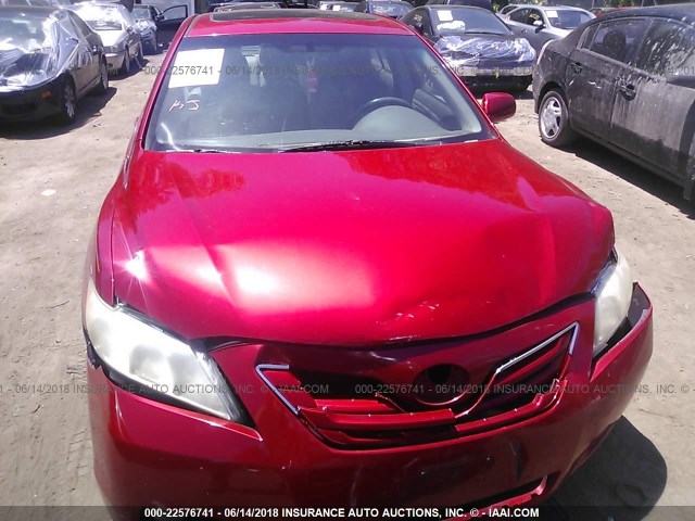 4T1BK46K79U089618 - 2009 TOYOTA CAMRY SE/LE/XLE 红色 照片 6