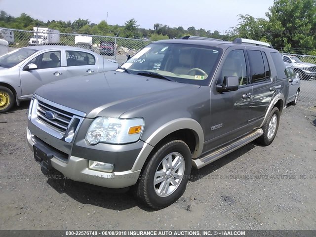 1FMEU74E26UB36460 - 2006 FORD EXPLORER EDDIE BAUER GRAY photo 2