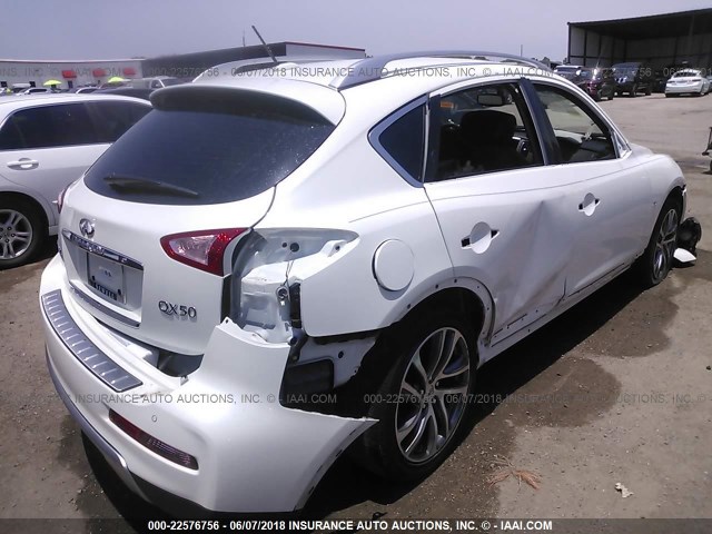 JN1BJ0RP2HM384358 - 2017 INFINITI QX50 WHITE photo 4