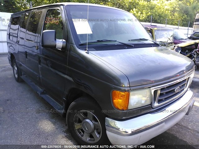 1FDRE14W84HA36647 - 2004 FORD ECONOLINE E150 VAN GRAY photo 1