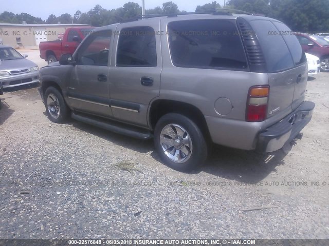 1GNEK13V93J296557 - 2003 CHEVROLET TAHOE K1500 Pewter photo 3