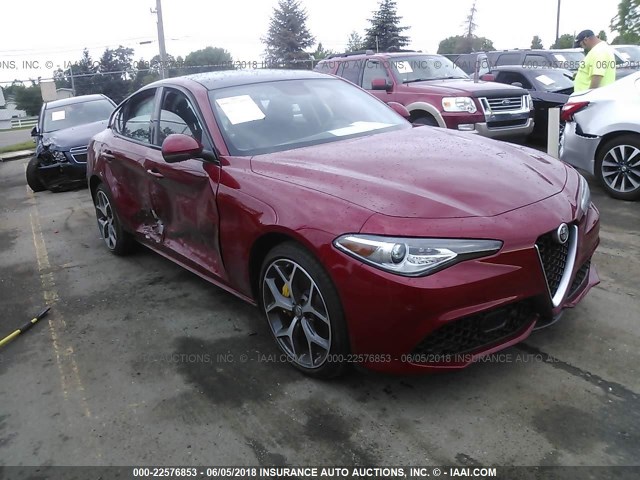 ZARFAEEN7J7581102 - 2018 ALFA ROMEO GIULIA TI Q4 RED photo 1