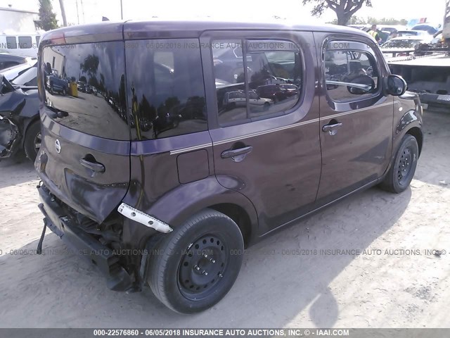 JN8AZ2KR2AT164114 - 2010 NISSAN CUBE S/SL/KROM PURPLE photo 4