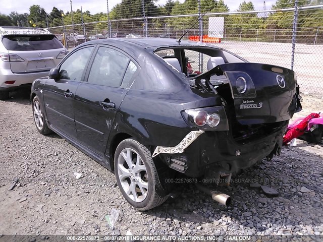 JM1BK323771671858 - 2007 MAZDA 3 S BLACK photo 3