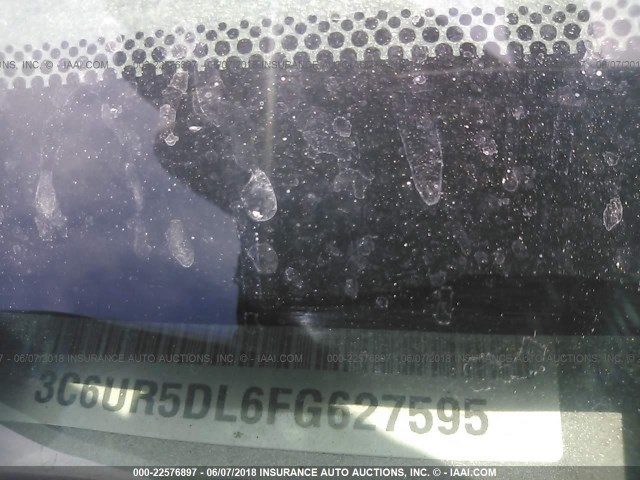 3C6UR5DL6FG627595 - 2015 RAM 2500 SLT GRAY photo 9