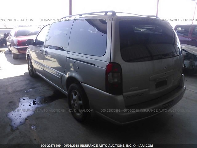 1GHDX03E82D114709 - 2002 OLDSMOBILE SILHOUETTE TAN photo 3