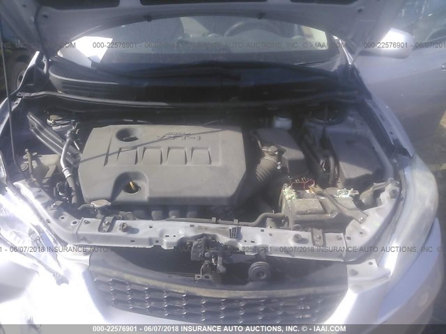 2T1KU4EEXBC616273 - 2011 TOYOTA COROLLA MATRIX  SILVER photo 10