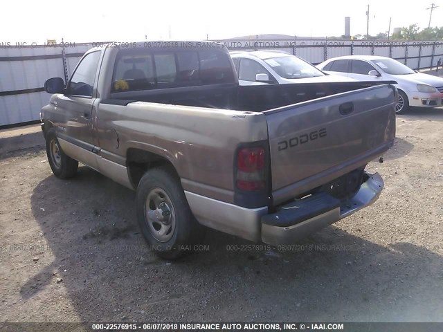 1B7HC16Y81S167614 - 2001 DODGE RAM 1500 BROWN photo 3