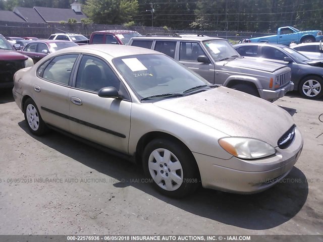 1FAFP52U71A165600 - 2001 FORD TAURUS LX GOLD photo 1