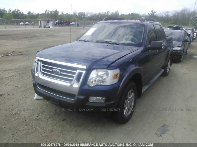 1FMEU51K67UB56307 - 2007 FORD EXPLORER SPORT TR XLT BLUE photo 2