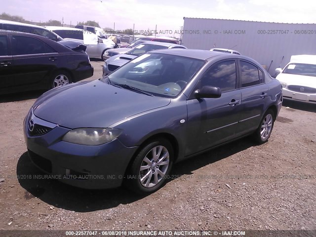 JM1BK32F071731389 - 2007 MAZDA 3 I BLUE photo 2