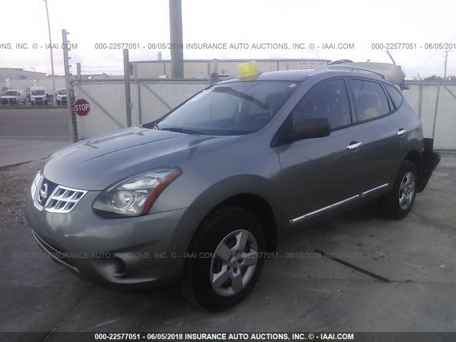 JN8AS5MT9FW669801 - 2015 NISSAN ROGUE SELECT S GRAY photo 2