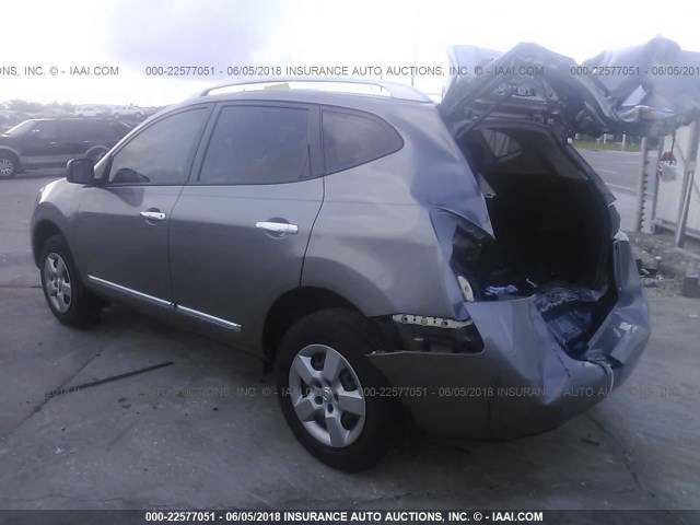 JN8AS5MT9FW669801 - 2015 NISSAN ROGUE SELECT S GRAY photo 3