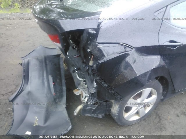 KMHDH4AE9CU258568 - 2012 HYUNDAI ELANTRA GLS/LIMITED 黑色 照片 6