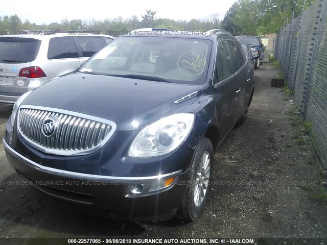 5GAEV23718J306370 - 2008 BUICK ENCLAVE CXL Bleu photo 2