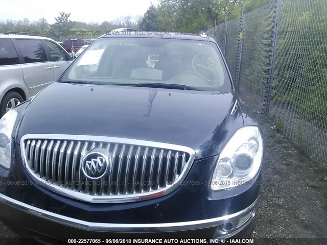 5GAEV23718J306370 - 2008 BUICK ENCLAVE CXL BLUE photo 6