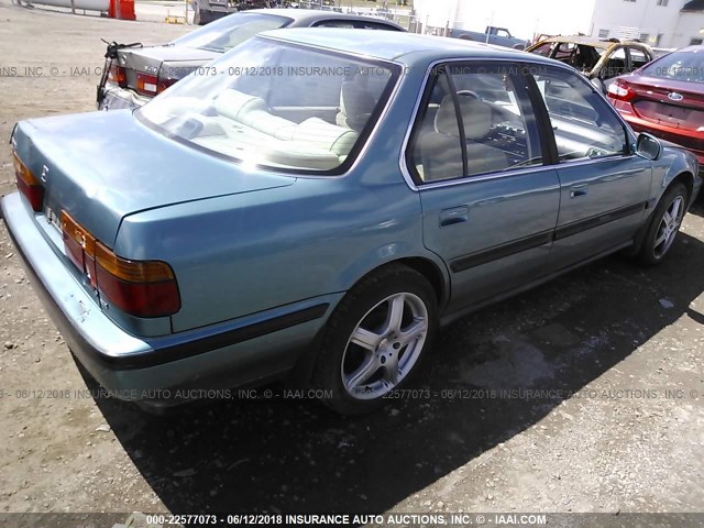 1HGCB7661LA131157 - 1990 HONDA ACCORD EX/EX-R BLUE photo 4