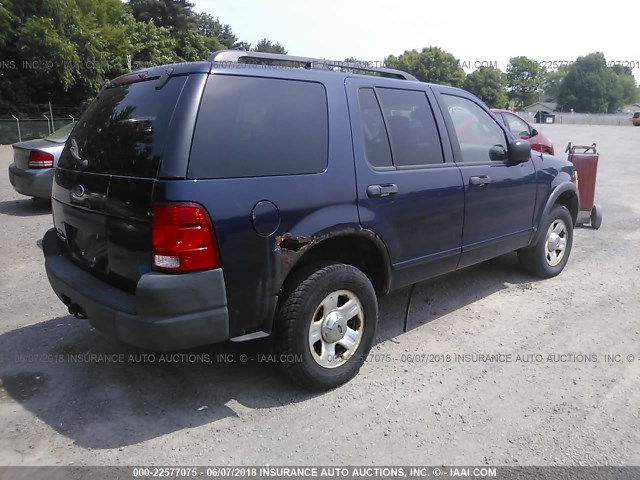 1FMZU72K33UB25182 - 2003 FORD EXPLORER XLS/XLS SPORT BLUE photo 4