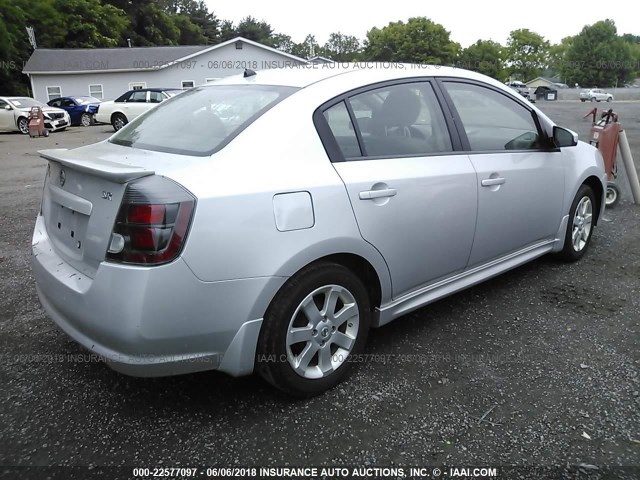 3N1AB6AP8BL648255 - 2011 NISSAN SENTRA 2.0/2.0S/SR/2.0SL SILVER photo 4