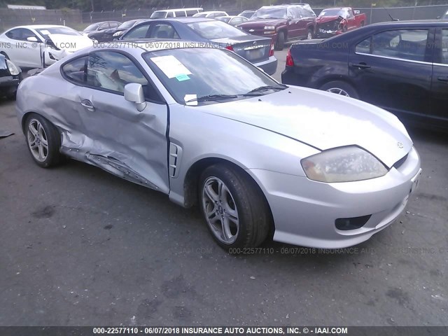 KMHHM65D86U188253 - 2006 HYUNDAI TIBURON GS SILVER photo 1