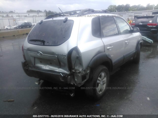 KM8JN12D66U347504 - 2006 HYUNDAI TUCSON GLS/LIMITED SILVER photo 6