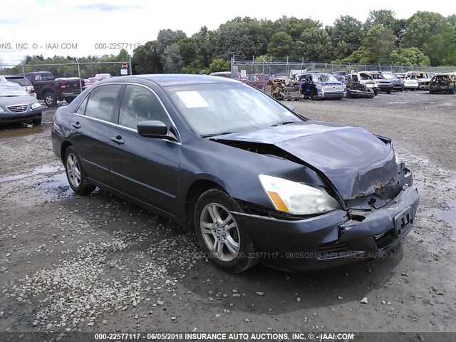 1HGCM563X7A111239 - 2007 HONDA ACCORD SE GRAY photo 1