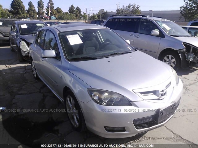 JM1BK343081821551 - 2008 MAZDA 3 HATCHBACK SILVER photo 1