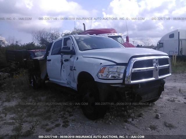 3C63RRGL1HG661705 - 2017 RAM 3500 4X4 CREWCAB ST WHITE photo 1