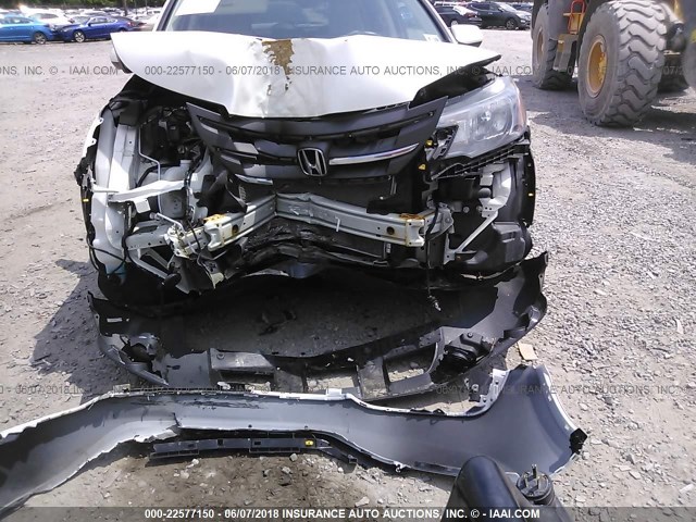 5J6RM4H71EL093518 - 2014 HONDA CR-V EXL WHITE photo 6