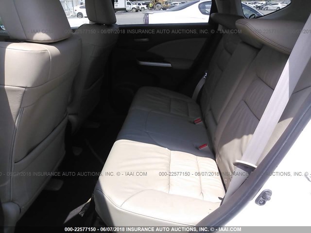 5J6RM4H71EL093518 - 2014 HONDA CR-V EXL WHITE photo 8