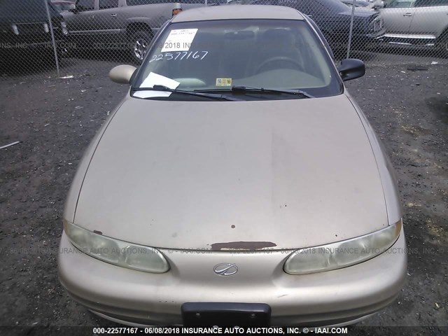 1G3NL52T11C221396 - 2001 OLDSMOBILE ALERO GL GOLD photo 6