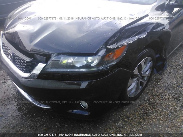 1HGCT1B81EA004784 - 2014 HONDA ACCORD EXL BLACK photo 6