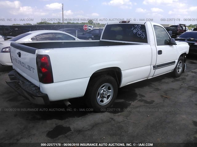 1GCEC14X93Z114654 - 2003 CHEVROLET SILVERADO C1500 WHITE photo 4