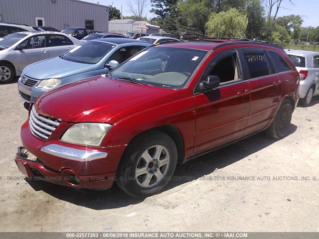2C8GF68455R535490 - 2005 CHRYSLER PACIFICA TOURING RED photo 2