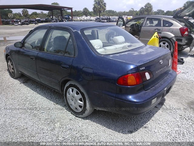 2T1BR18EXWC072262 - 1998 TOYOTA COROLLA VE/CE/LE BLUE photo 3