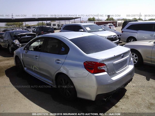 JF1VA1B63H9830771 - 2017 SUBARU WRX SILVER photo 3