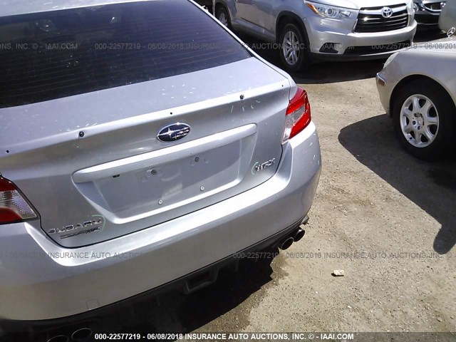 JF1VA1B63H9830771 - 2017 SUBARU WRX SILVER photo 6